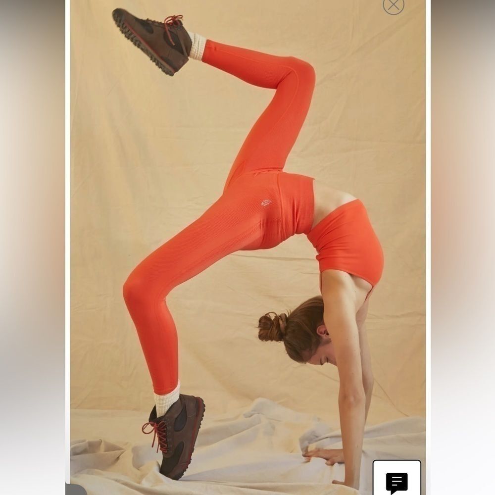 Free People Movement Free Throw High Waist Leggings, Ripe Persimmon: Size XS NWT